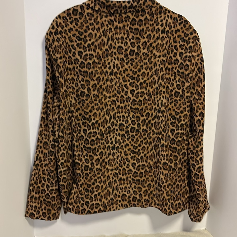 BRIGGS NEW YORK ANIMAL PRINT SHACKET SIZE LARGE